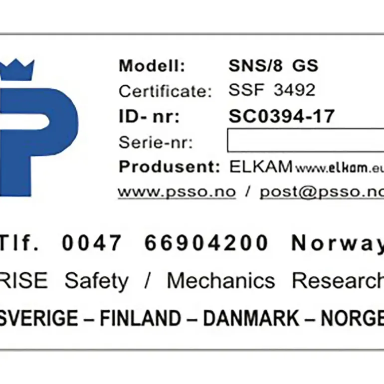 PSSO SNS/8 GSE, vapenskåp - Vapenskåp - PSSO SNS/8 GSE, vapenskåp