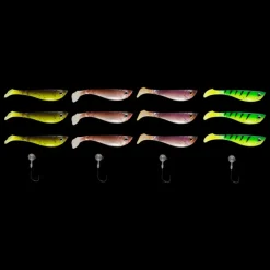 Pulse Shad Box 11 cm inkl. Jigheads, jiggset - Dragset - Pulse Shad Box 11 cm inkl. Jigheads, jiggset