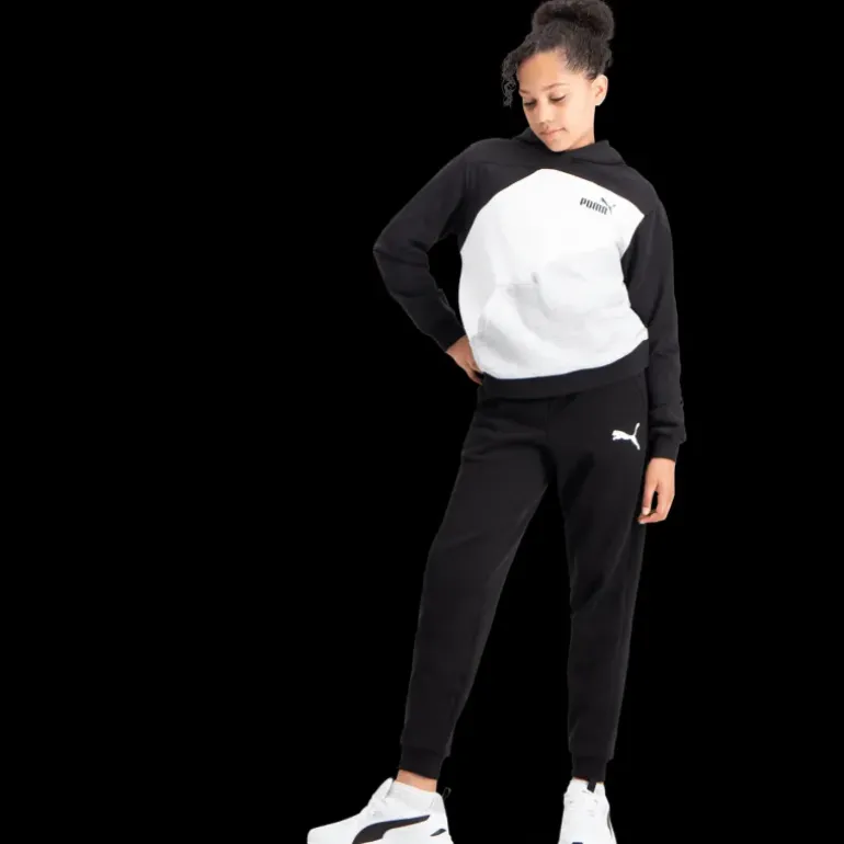 Puma Power Colorblock Hoodie TR B, hoodie junior - Fritidströjor - Puma Power Colorblock Hoodie TR B, hoodie junior