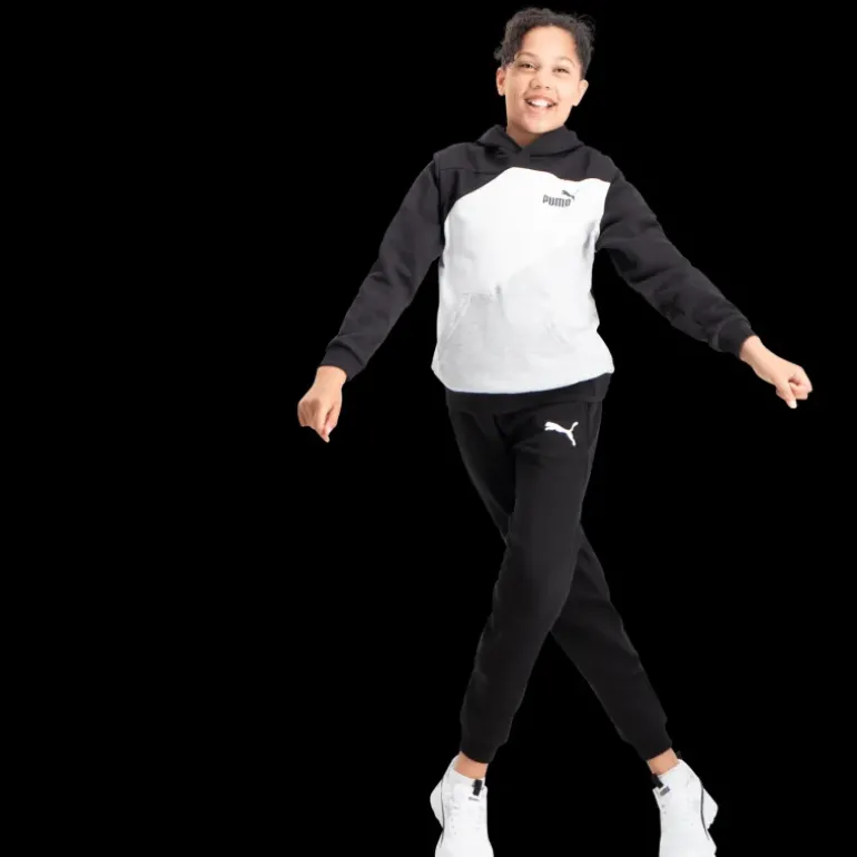 Puma Power Colorblock Hoodie TR B, hoodie junior - Fritidströjor - Puma Power Colorblock Hoodie TR B, hoodie junior