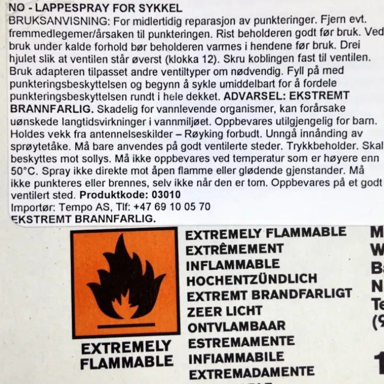 Punkteringsspray 100 ml - Tillbehör till hjul, däck & slang - Punkteringsspray 100 ml