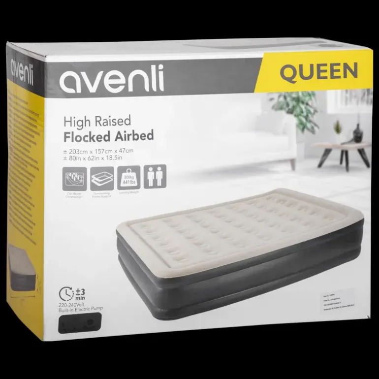 Queen Size High Raised Air Bed, luftmadrass - Liggunderlag - Queen Size High Raised Air Bed, luftmadrass