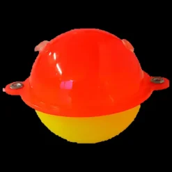 Round 25mm 2-p Yellow/Red, plastkula - Flöten & Kastdobb - Round 25mm 2-p Yellow/Red, plastkula
