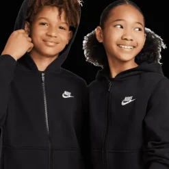 Sportswear Club Fleece, huvjacka junior - Fritidströjor - Sportswear Club Fleece, huvjacka junior