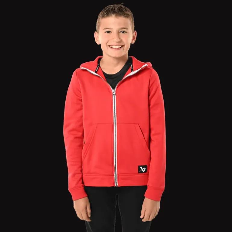 S23 Team Fleece Zip Hoodie 24/25, huvjacka, junior - T-Shirts & Shorts - S23 Team Fleece Zip Hoodie 24/25, huvjacka, junior