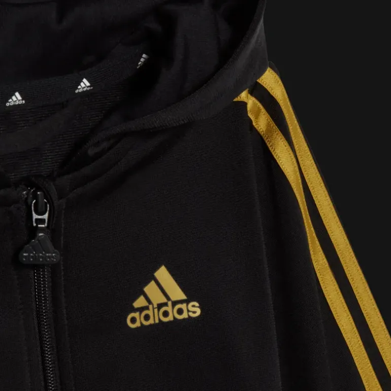 3 Stripes Shiny Tracksuit, tracksuit, junior - Träningsset - 3 Stripes Shiny Tracksuit, tracksuit, junior