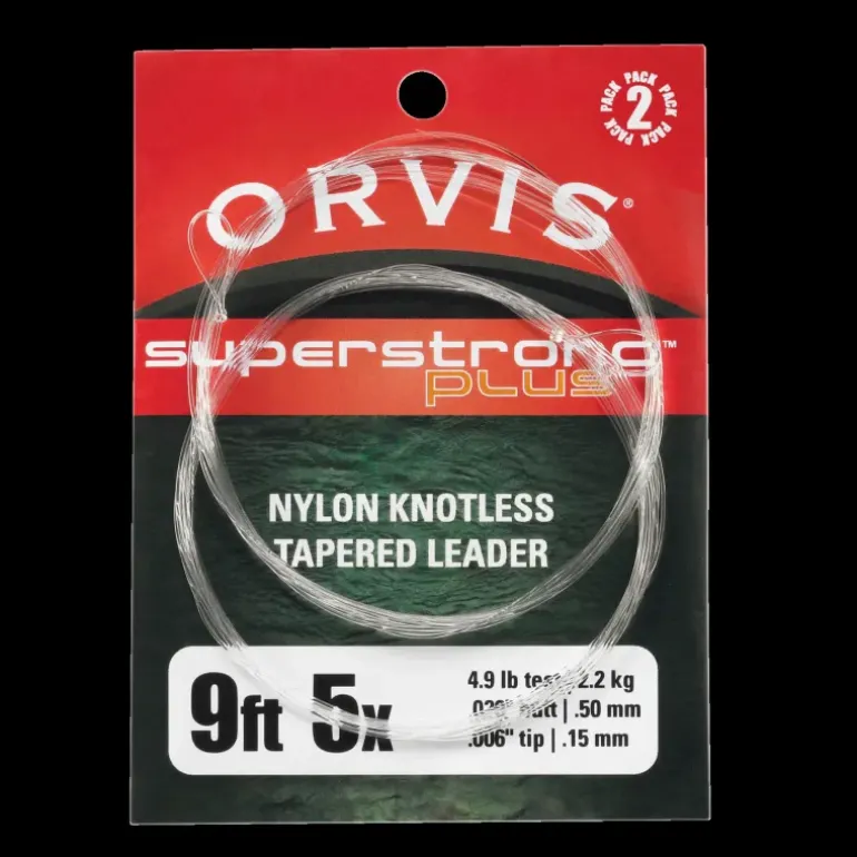 Super Strong Knotless Leaders 2-pack, 9', 4x - Fluglina - Super Strong Knotless Leaders 2-pack, 9', 4x