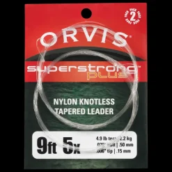 Super Strong Knotless Leaders 2-pack, 9', 0x - Fluglina - Super Strong Knotless Leaders 2-pack, 9', 0x