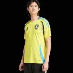 Sweden Home Jersey 2024, fotbollsdräkt, herr - Landslag - Sweden Home Jersey 2024, fotbollsdräkt, herr