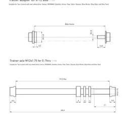 Tacx, E-Thru axle skewer 10 mm rear wheel, axel för cykeltrainer - Tillbehör Till Cykeltrainer - Tacx, E-Thru axle skewer 10 mm rear wheel, axel för cykeltrainer