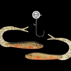 The Hitman Soft Tail 8cm, 2 Jiggar + 1 Huvud 10g 2/0, #4 Gol - Softbait - The Hitman Soft Tail 8cm, 2 Jiggar + 1 Huvud 10g 2/0, #4 Gol