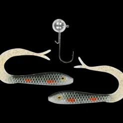 The Hitman Soft Tail 8cm, 2 Jiggar + 1 Huvud 10g 2/0, #3 Bro - Softbait - The Hitman Soft Tail 8cm, 2 Jiggar + 1 Huvud 10g 2/0, #3 Bro