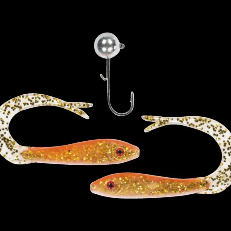 The Hitman Soft Tail 8cm, 2 Jiggar + 1 Huvud 10g 2/0, #27 Or - Softbait - The Hitman Soft Tail 8cm, 2 Jiggar + 1 Huvud 10g 2/0, #27 Or