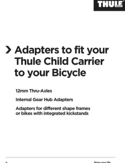 Thule Shimano E-Thru Axle Adapter, cykelvagnsadapter - Vagntillbehör - Thule Shimano E-Thru Axle Adapter, cykelvagnsadapter