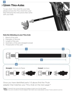Thule Shimano E-Thru Axle Adapter, cykelvagnsadapter - Vagntillbehör - Thule Shimano E-Thru Axle Adapter, cykelvagnsadapter