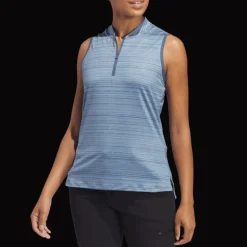Ultimate365 Stripe Sleeveles Polo, linne, dam - Golfpikeer - Ultimate365 Stripe Sleeveles Polo, linne, dam