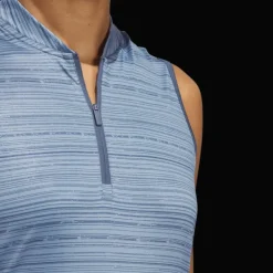 Ultimate365 Stripe Sleeveles Polo, linne, dam - Golfpikeer - Ultimate365 Stripe Sleeveles Polo, linne, dam