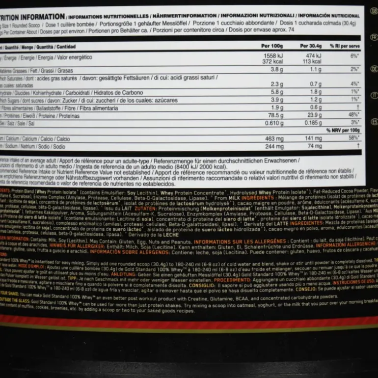 100 % Vassle Gold Standard 2270 g, proteinpulver - Proteiner - 100 % Vassle Gold Standard 2270 g, proteinpulver