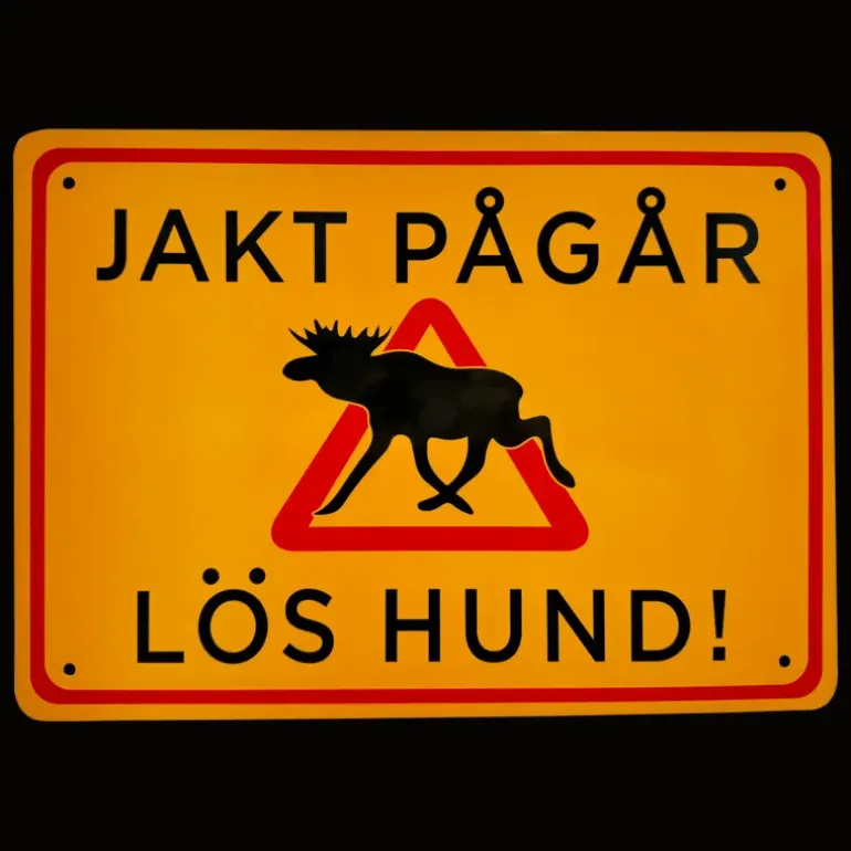 Warning Sign Moose, jaktskylt - Utrustning - Warning Sign Moose, jaktskylt