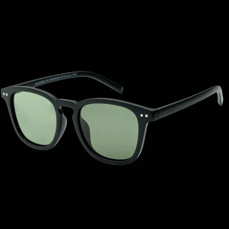 019 Waye Polarized Matt Black W Green Pol Lens, solglasögon, unisex - Sportglasögon - 019 Waye Polarized Matt Black W Green Pol Lens, solglasögon, unisex