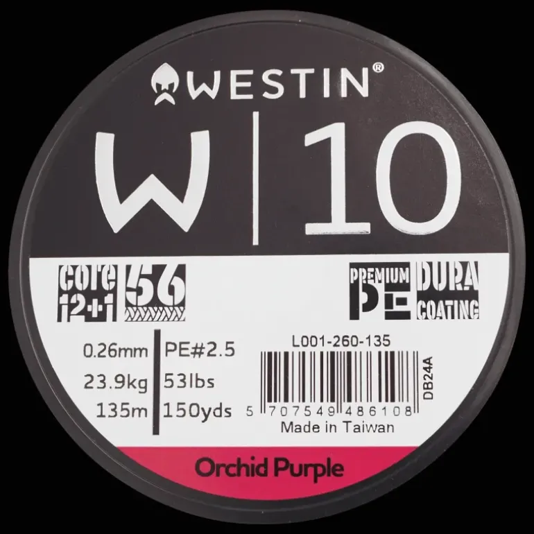 W10 13 Braid Orchid 0.26mm 135m 23.9kg, fiskelina multifilament - Fiskelina- & Tafs - W10 13 Braid Orchid 0.26mm 135m 23.9kg, fiskelina multifilament