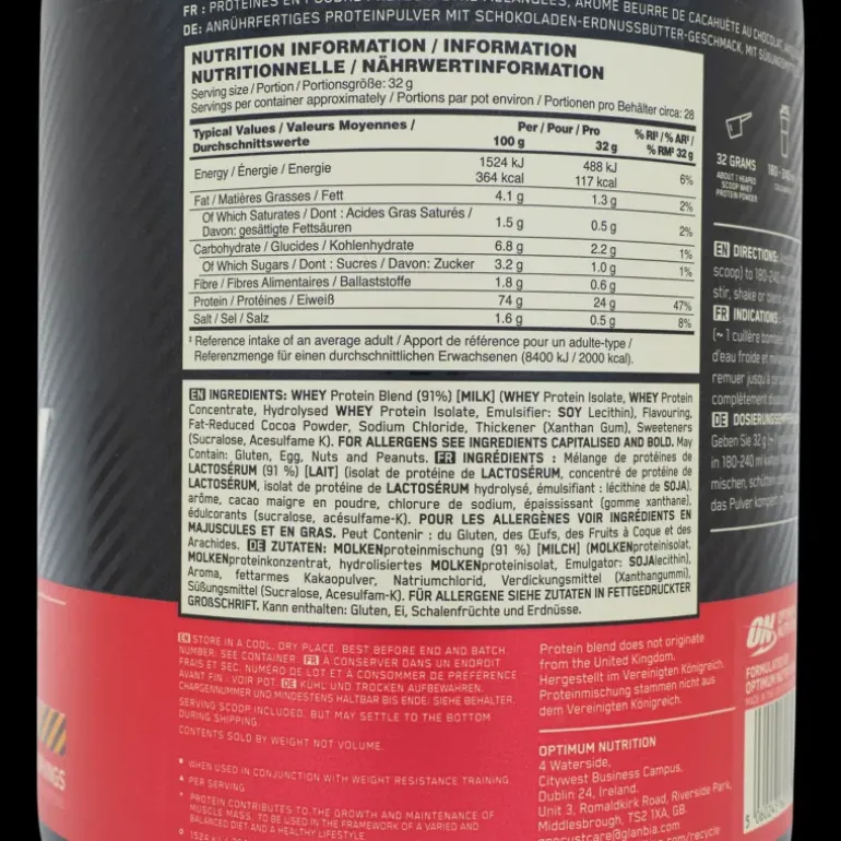 100 % Whey Gold Standard 908 g, proteinpulver - Proteiner - 100 % Whey Gold Standard 908 g, proteinpulver